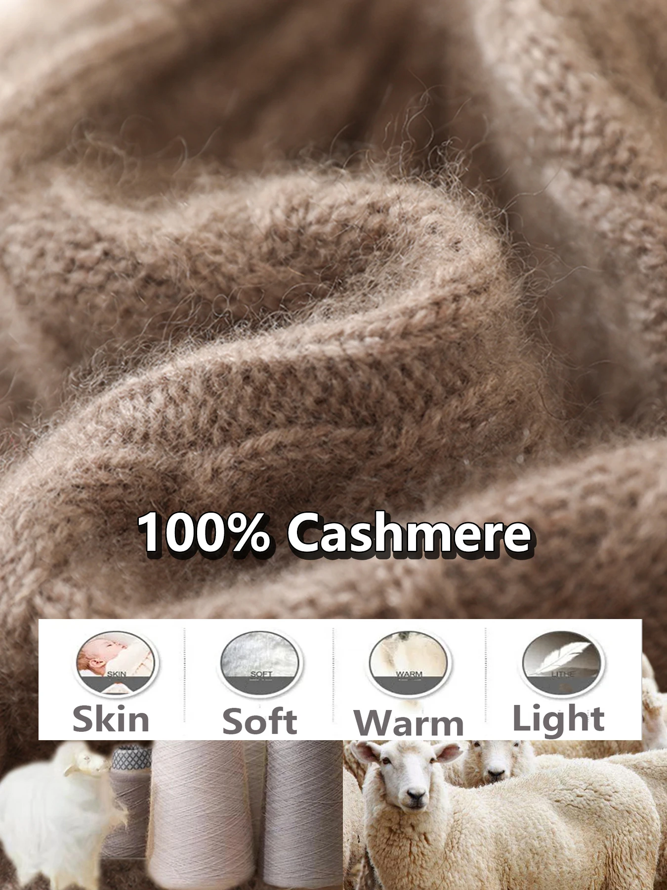 100%Cashmere Knitted Hat for Women Winter Autumn Soft Warm Rhomb Pattern Beanie Cap Solid Color Elastic Fashion Skullies Girl