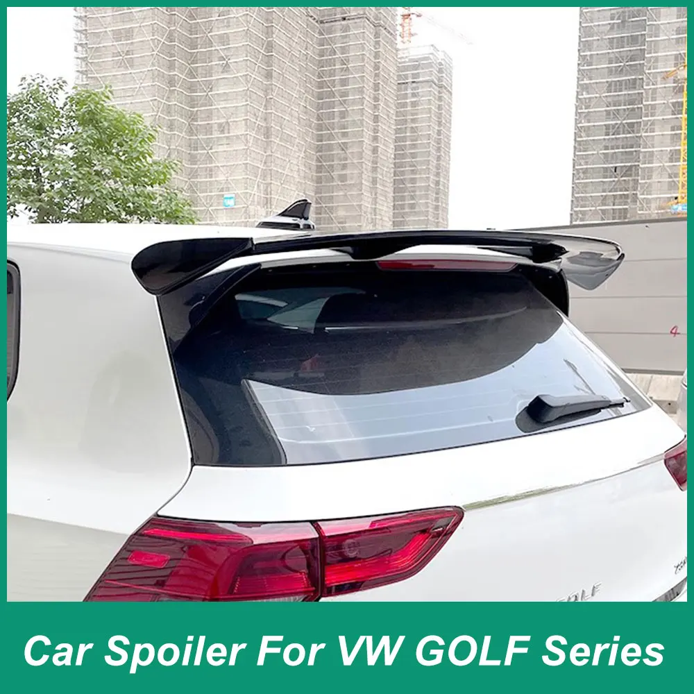 

For Volkswagen Golf Series 2004-2023 Rear Luggage Lid Spoiler Universal B Design Style Rear Wing Exterior Modification ABS Mater