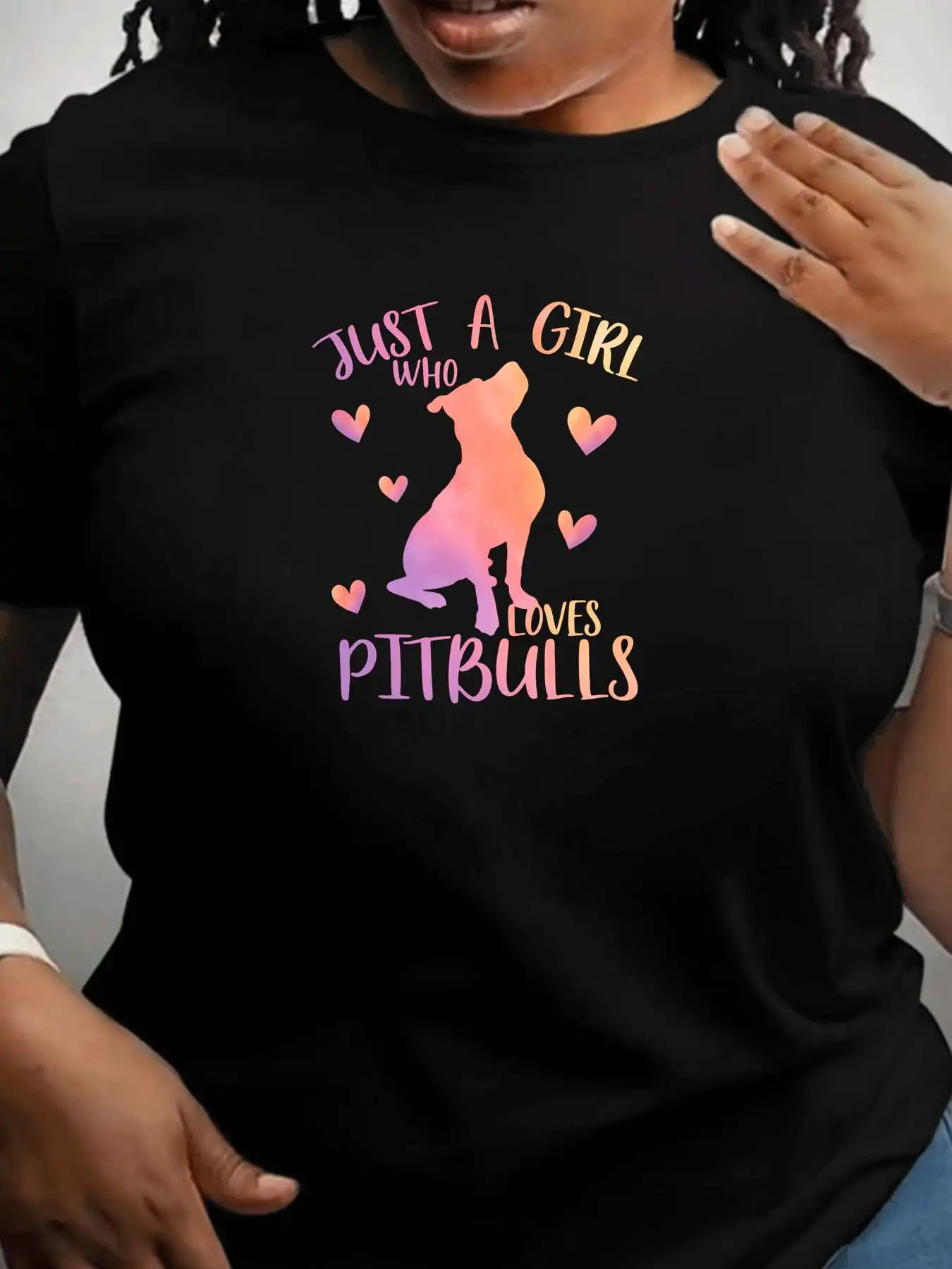 

【107145】 Женская футболка больших размеров с круглым вырезом и короткими рукавами, эластичными рукавами и модными принтами