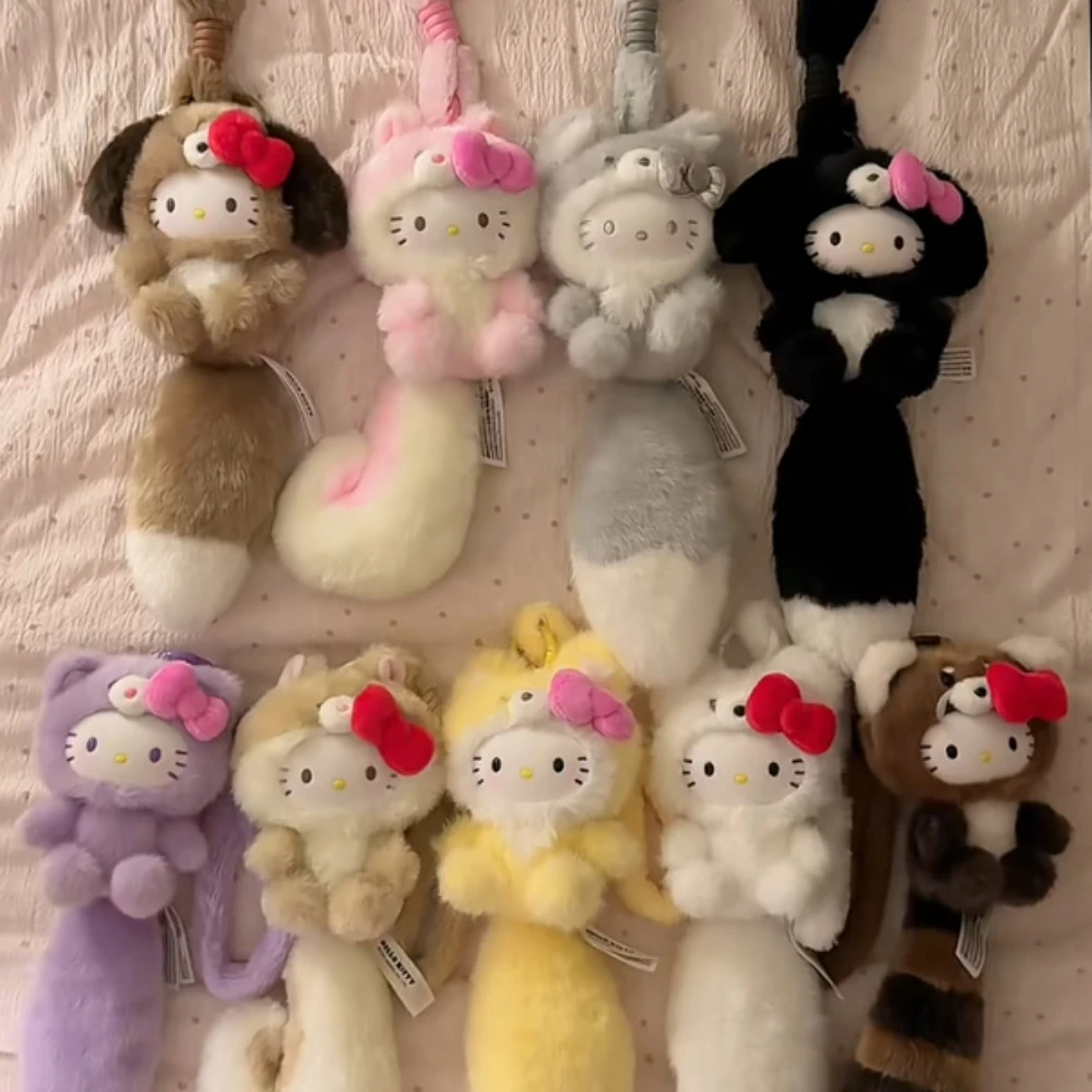 Sanrio Characters Kitty Healing Forest Blind Box Pendant Surprise Bag Keychain Collection Model Desktop Action Figure Ornament view 5