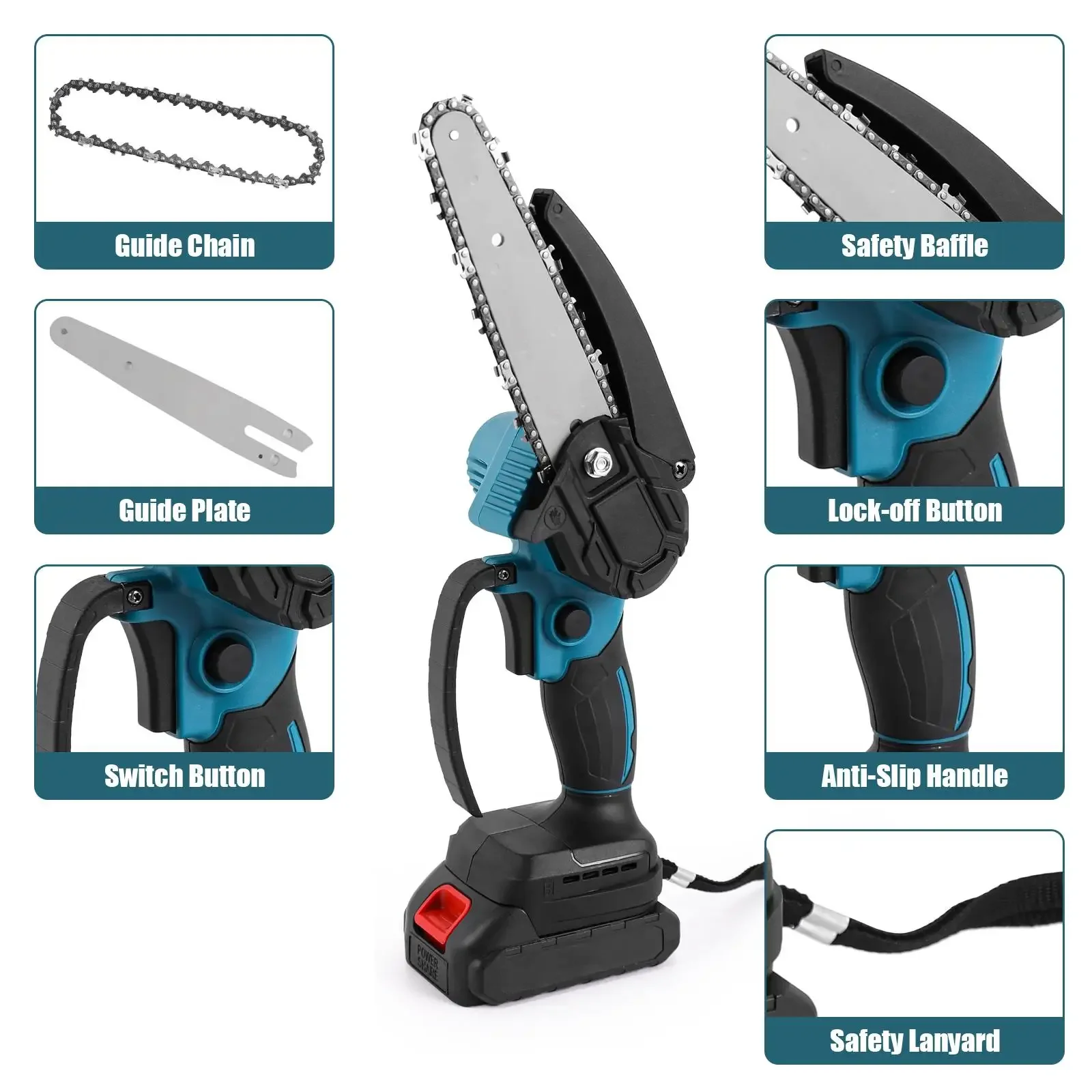 منشار كهربائي محمول لاسلكي بقو - مراجعة Gardening Tools To Cut Branches وسعره