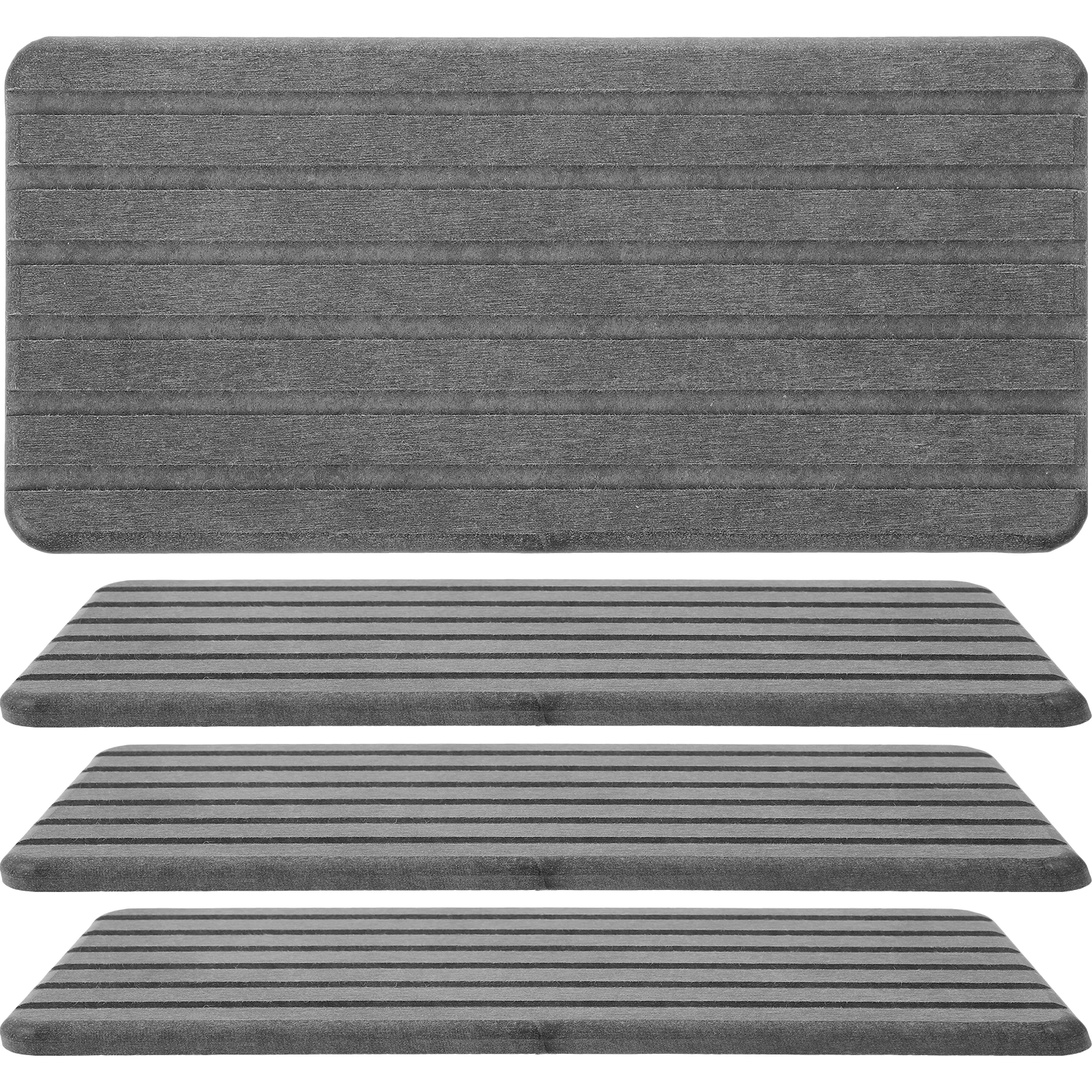 

4pcs Instant Drying Sink Tray Diatomite Countertop Mat Absorbent Soap Dish Drying Organizer For Bathroom Kitchen Bathtub Soap