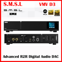 SMSL R-2R Digital AUDIO DAC VMV D3 PCM1704U-J SM5847 XU216 XMOS DSD512 OPA1612 Support I2S RCA USB AES EBU With Remote Control