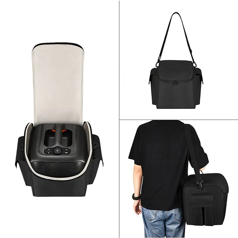 NEW-Large Capacity Carrying Case Adjustable Shoulder Strap Portable Speaker Storage Bag For JBL Partybox Encore Essential