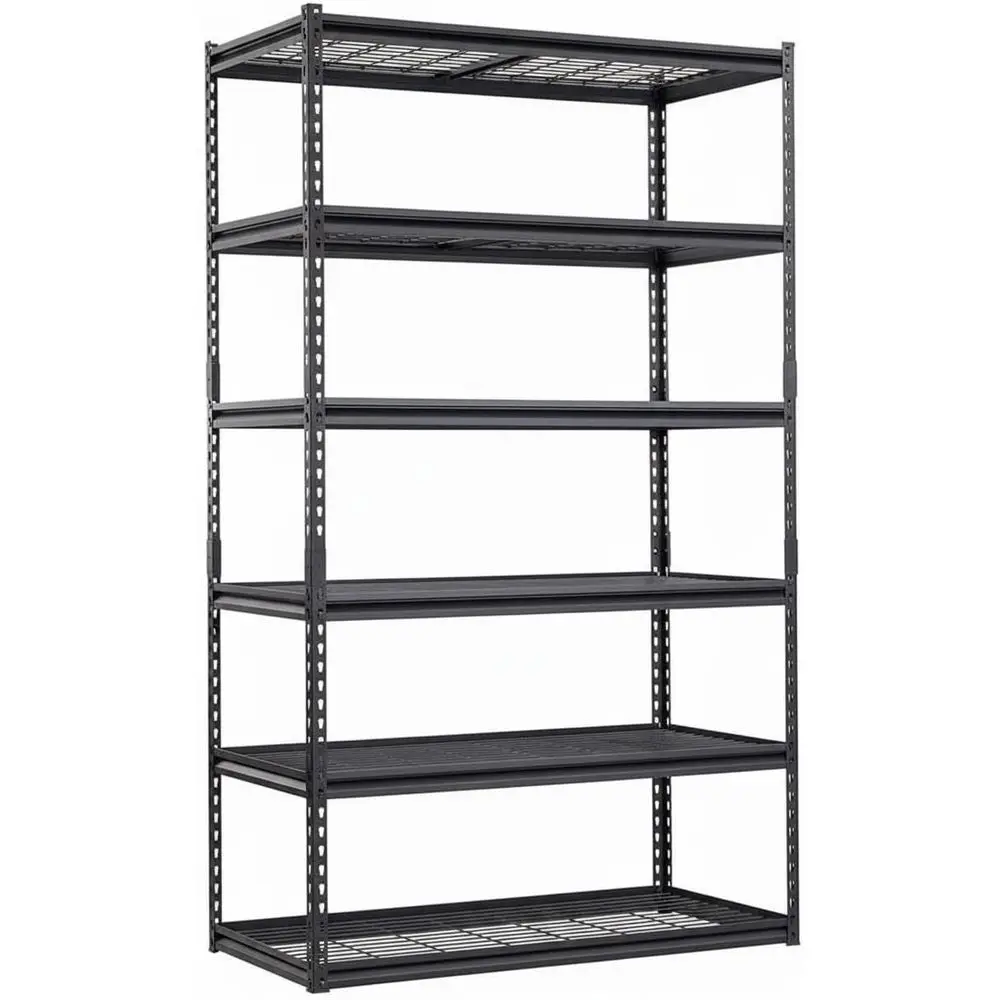 

5-Shelf Heavy-Duty Metal Storage Rack, 2500 lbs Capacity, 48L x 24W x 72H for Garage, Basement, Workshop Organization