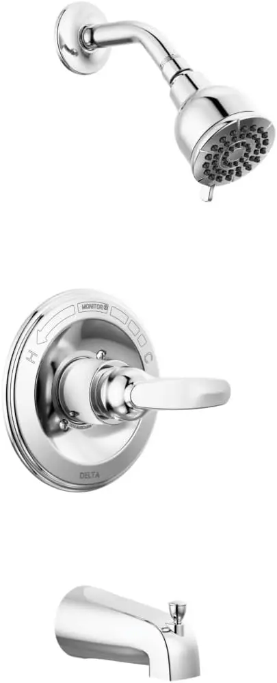 

Набор смесителей для ванны и душа с 2 струями, хромированной насадкой для душа, ручкой и комплектом отделки (клапан в комплект не входит в комплект)