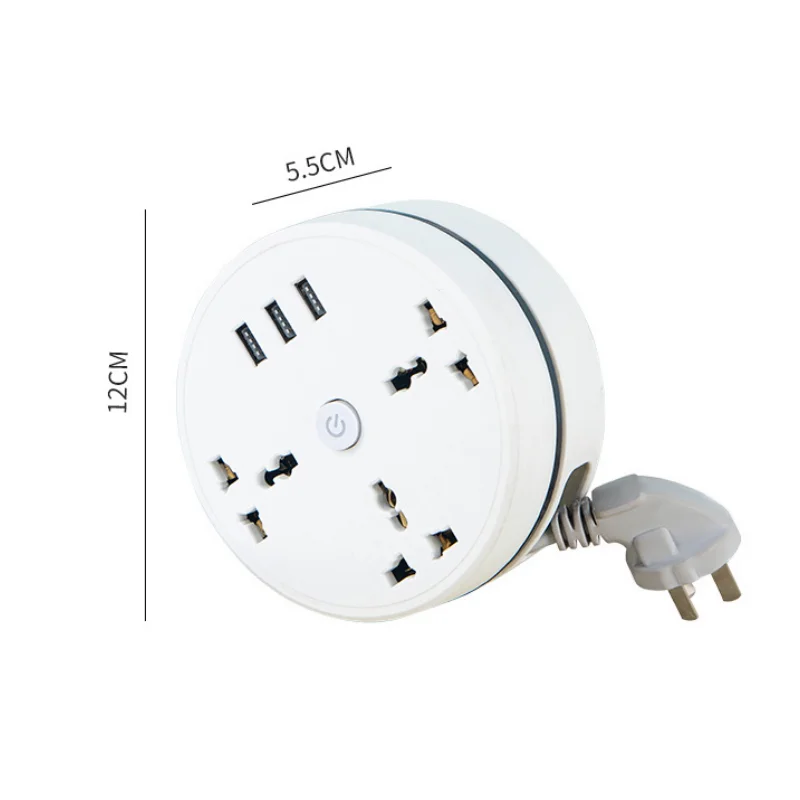 Imagem -06 - Tomada Universal eu Plug Power Strip com Cabo de Extensão ue Eua uk Plug Tomada ac Rede Múltipla Acessórios Elétricos 2.8m Usb