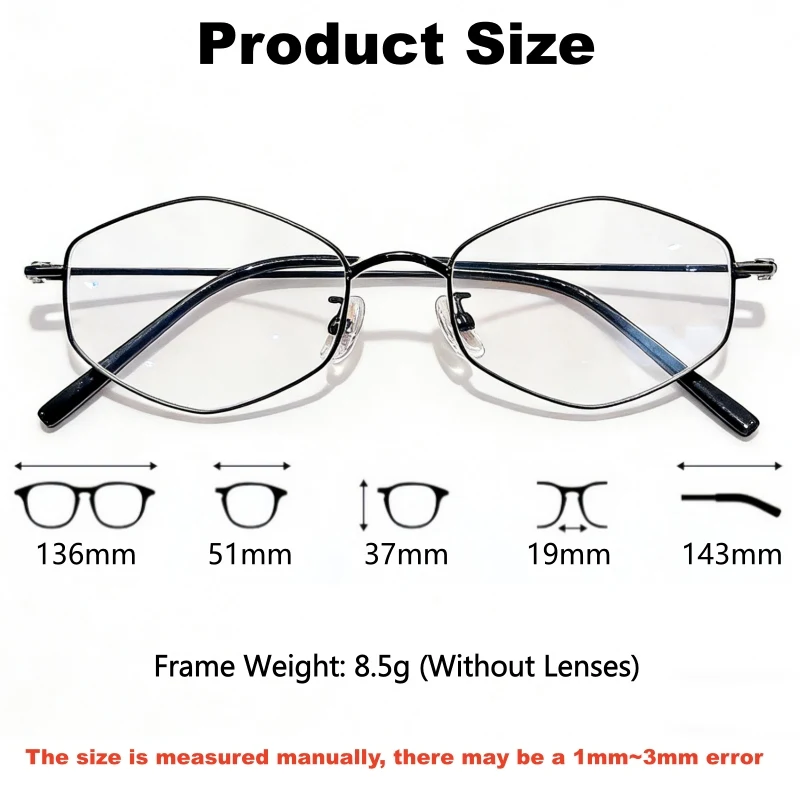 YIMARUILI Retro Polygon Fashion Women Glasses Frame Ultra Light High Quality Titanium Alloy Temperament Personalized Eyeglasses