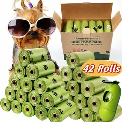 Biodegradable Pet Garbage Bags Thickened Portable Dog Poop Bags Outdoor Clean Pets Supplies Dog Poop Pickup Bags with Organizers