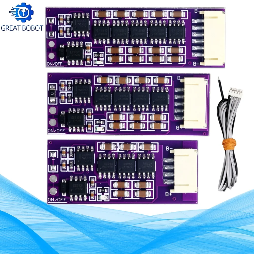 3S 4S 5S Lithium Battery Active Equalizer 1.5A Li-ion LiFePO4 LTO Capacitor Balancer Board