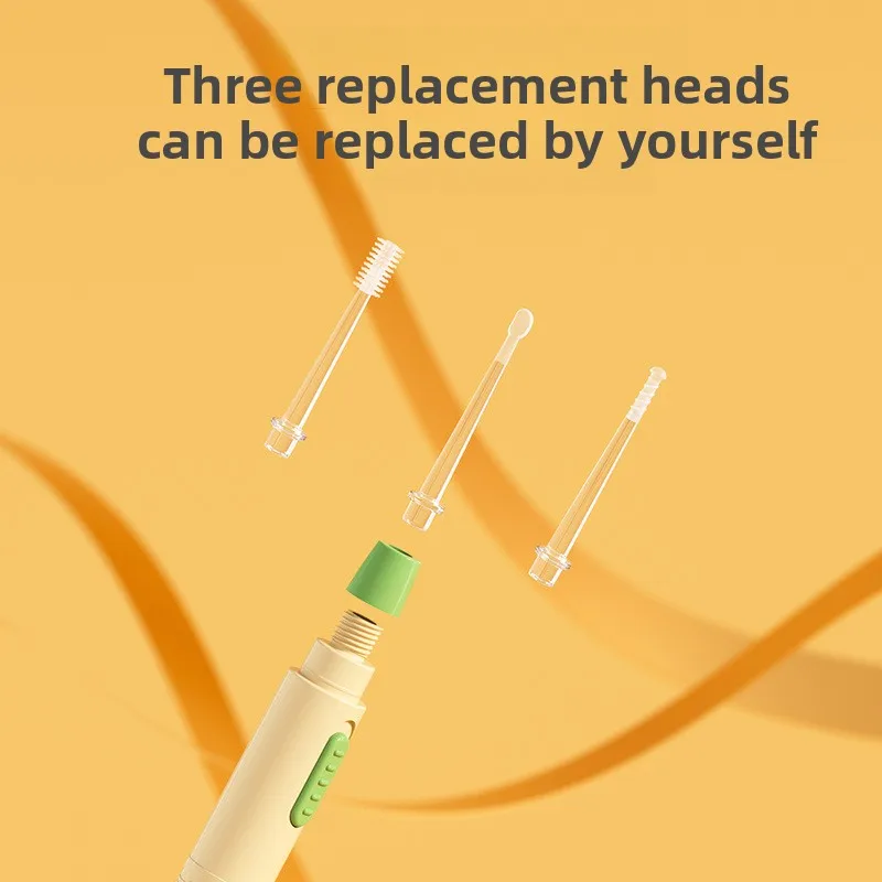 الأطفال خاص مضيئة الأذن ملعقة الطفل الأذن تنظيف شمع الأذن سيليكون لينة رئيس EarHead الأذن الرعاية الأذن ثقب ملعقة مع الضوء #2