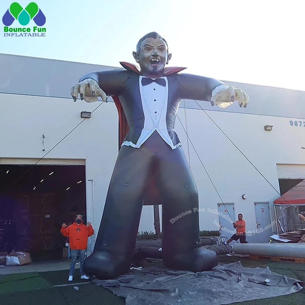 Scary Halloween Characters Giant Inflatable Dracula Customized Inflatable Halloween Vampire For Outdoor Party Yard Decoration