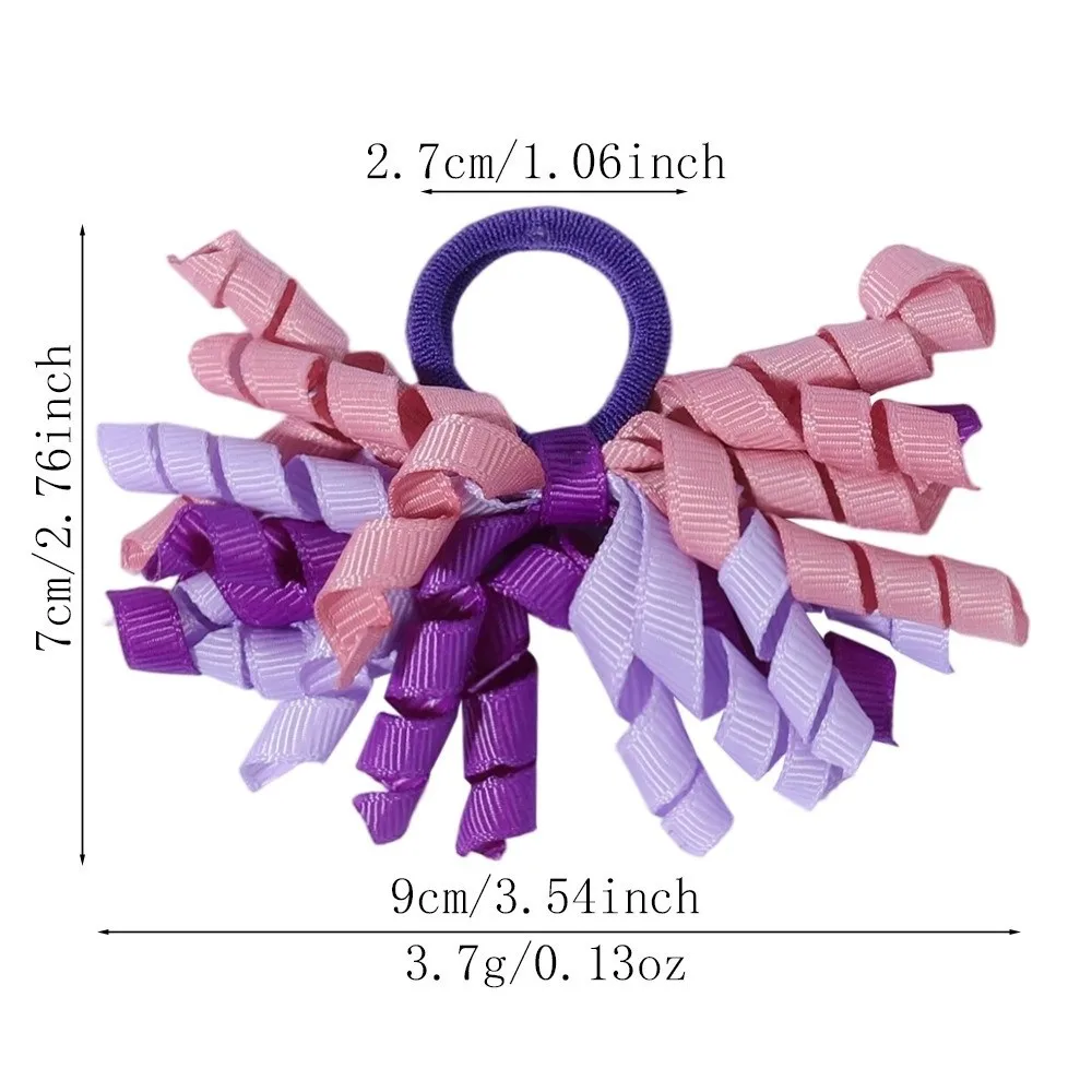 With Tassels Hair Rings Elastic Ribbon Sweet Unicorn Hair Accessories Bow Barrette Cute Tassel Ribbon Ponytail Holder For view 5