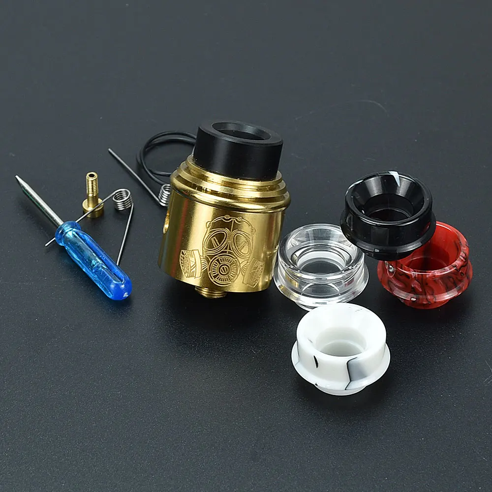 Atomizador de goteo reconstruible Apocalypse GEN 2 RDA, flujo de aire ajustable de 24mm de diámetro con PIN Squonk BF para caja Mod 510