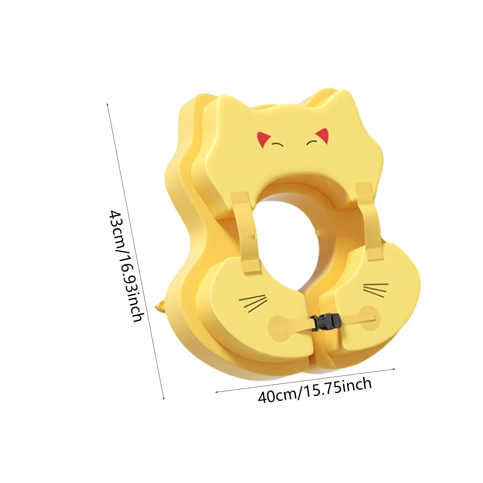 Non Inflatable ว่ายน้ําแหวนทารกลอยสระว่ายน้ําอุปกรณ์เสริม Anti Rollover เด็กว่ายน้ําลอยนุ่มน้ําหนักเบาเอวของเล่นว่ายน้ํา ﻿