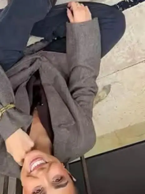 HH Donna New Fashion Versatile Giacca a maniche lunghe in lana a spina di pesce con risvolto Giacca allentata casual da pendolarismo femminile High Street Mujer