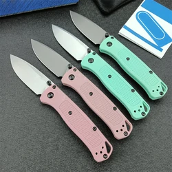 Convenient BM533 Camping Tactical Nylon Wave Fiber Handle Outdoor Hunting Self Defense Survival Folding Knife