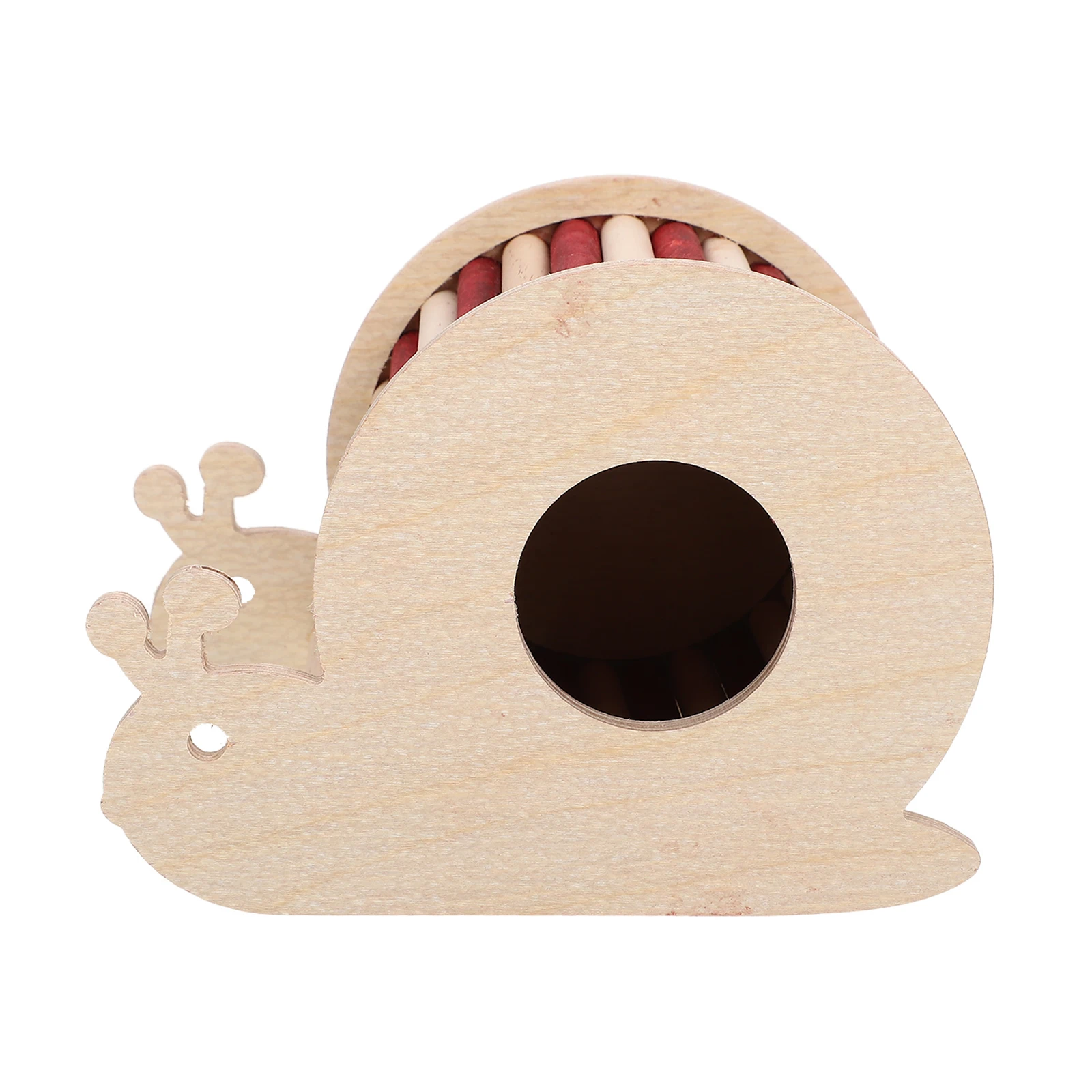 

Wooden Snail Shaped House Durable Bite Resistant Hamster Hideout Toy Premium Material Pet Accessories Chinchilla House Hamster