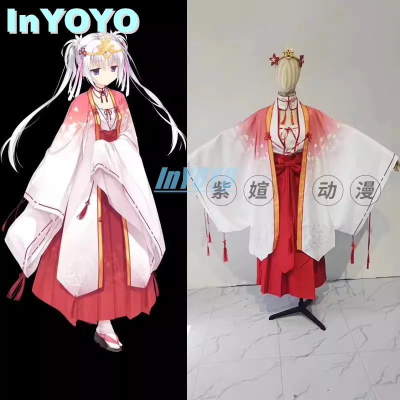 InYOYO Tomotake Yoshino Cosplay Costume Game Suit Kimono Dress Uniforms Halloween Party Outfit Unisex Customized New