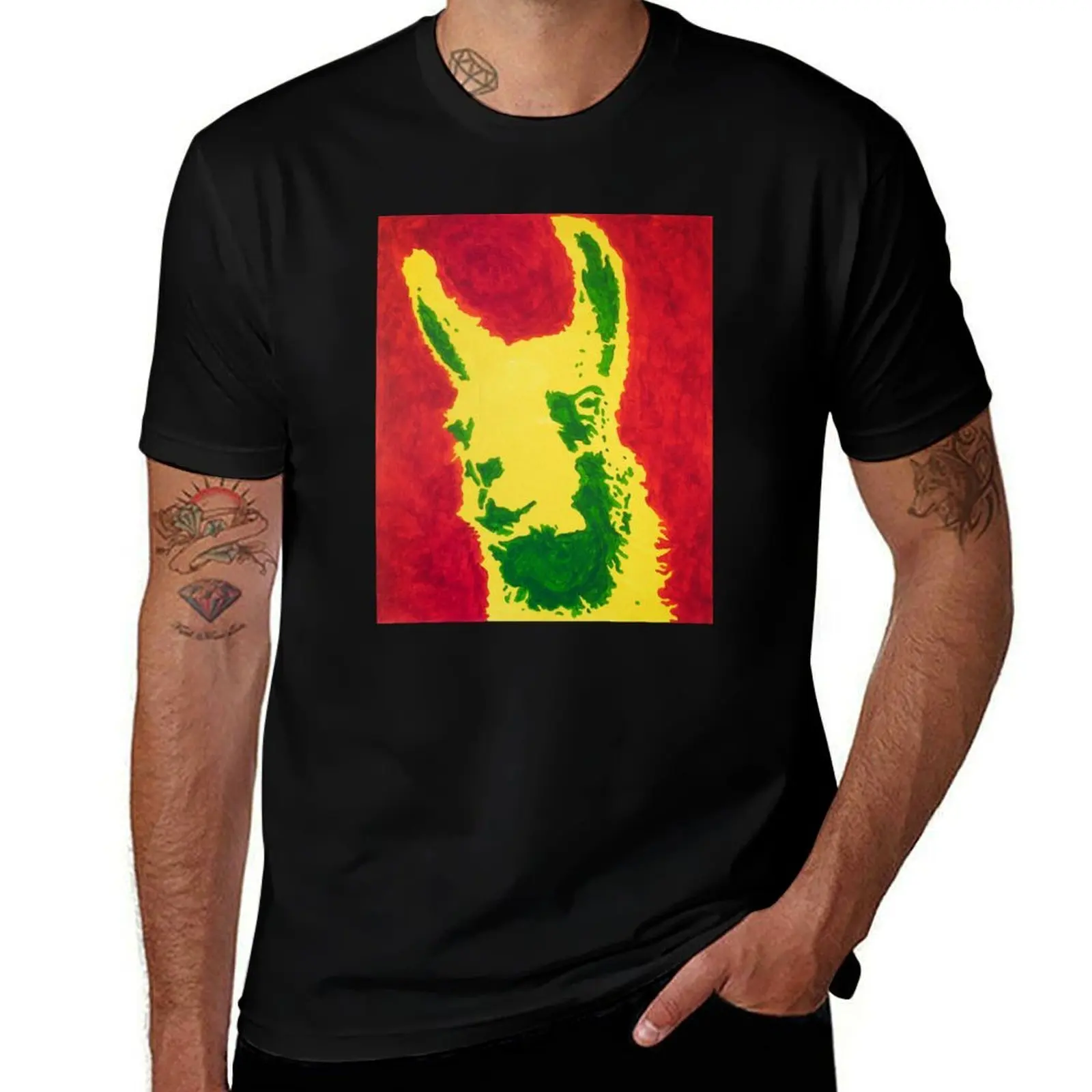 Llama T-Shirt High Elasticity Sports T-Shirt