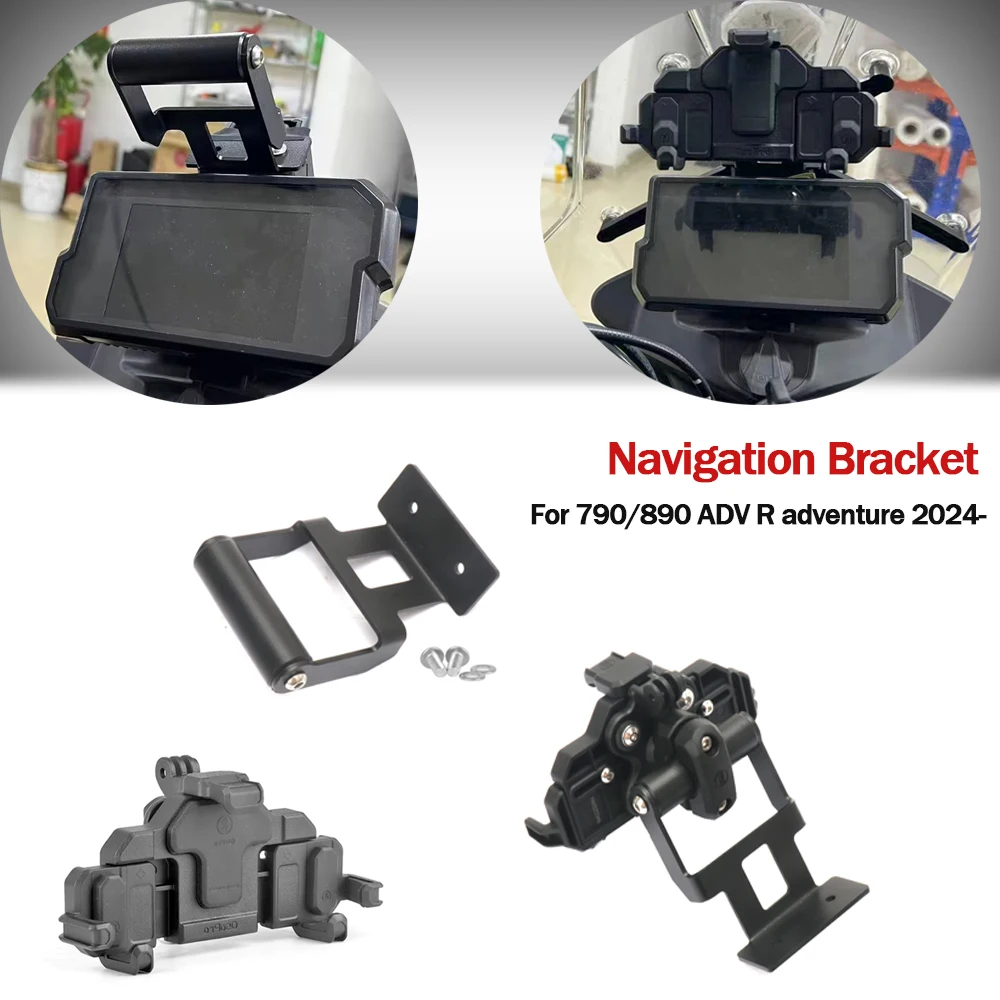 

Для 790 890 ADV R adventure 2024-аксессуары для мотоциклов, GPS-навигационный кронштейн для телефона, держатель, подставка