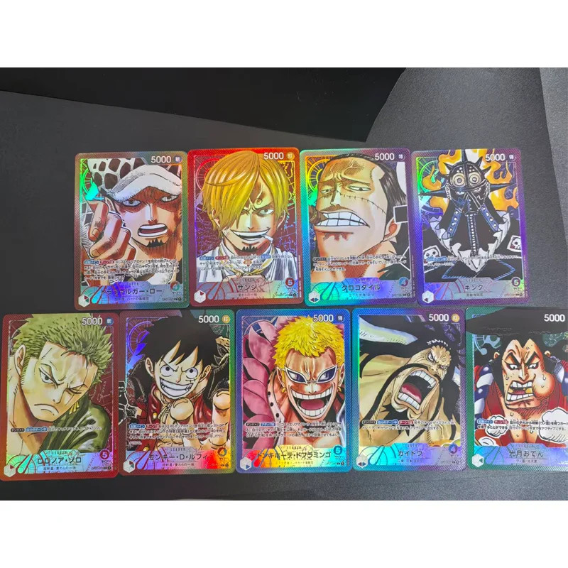 Coleção de Cartas DIY One Piece Versão Japonesa OP01 Crocodile Trafalgar Law Sanji Kouzuki Oden Zoro Luffy - Brinquedo de Cartas de Anime