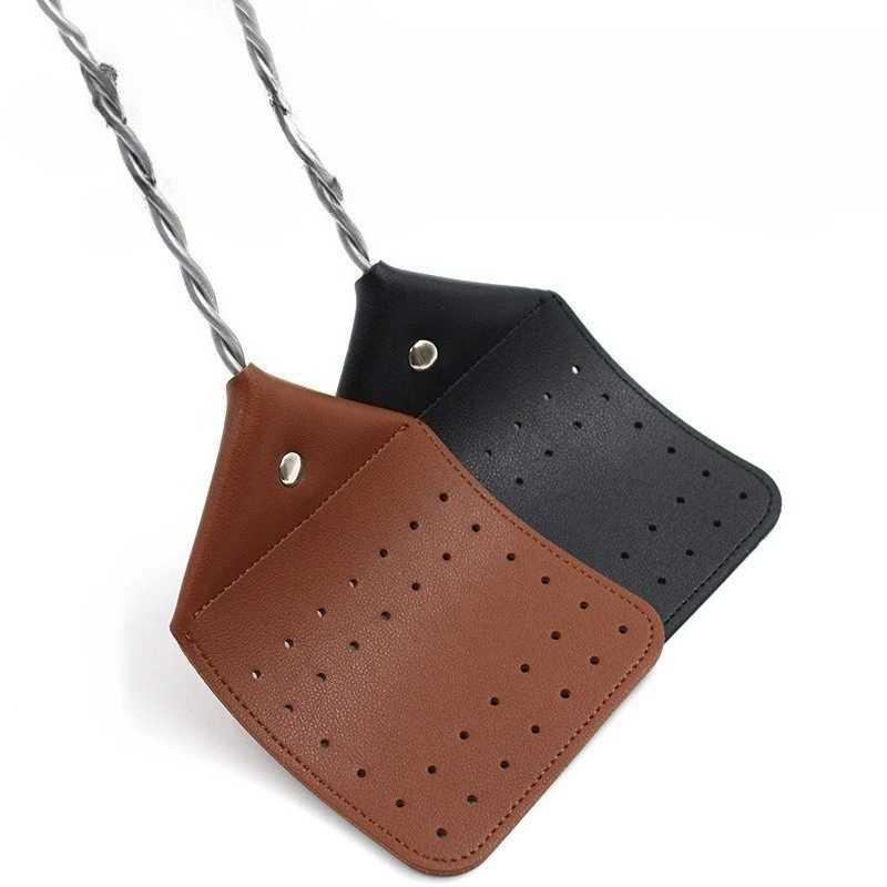 Portable PU Leather Fly Swatter with Wire Handle Manual Mosquito Fly Killer Outdoor Use tapette a mouche na muchy