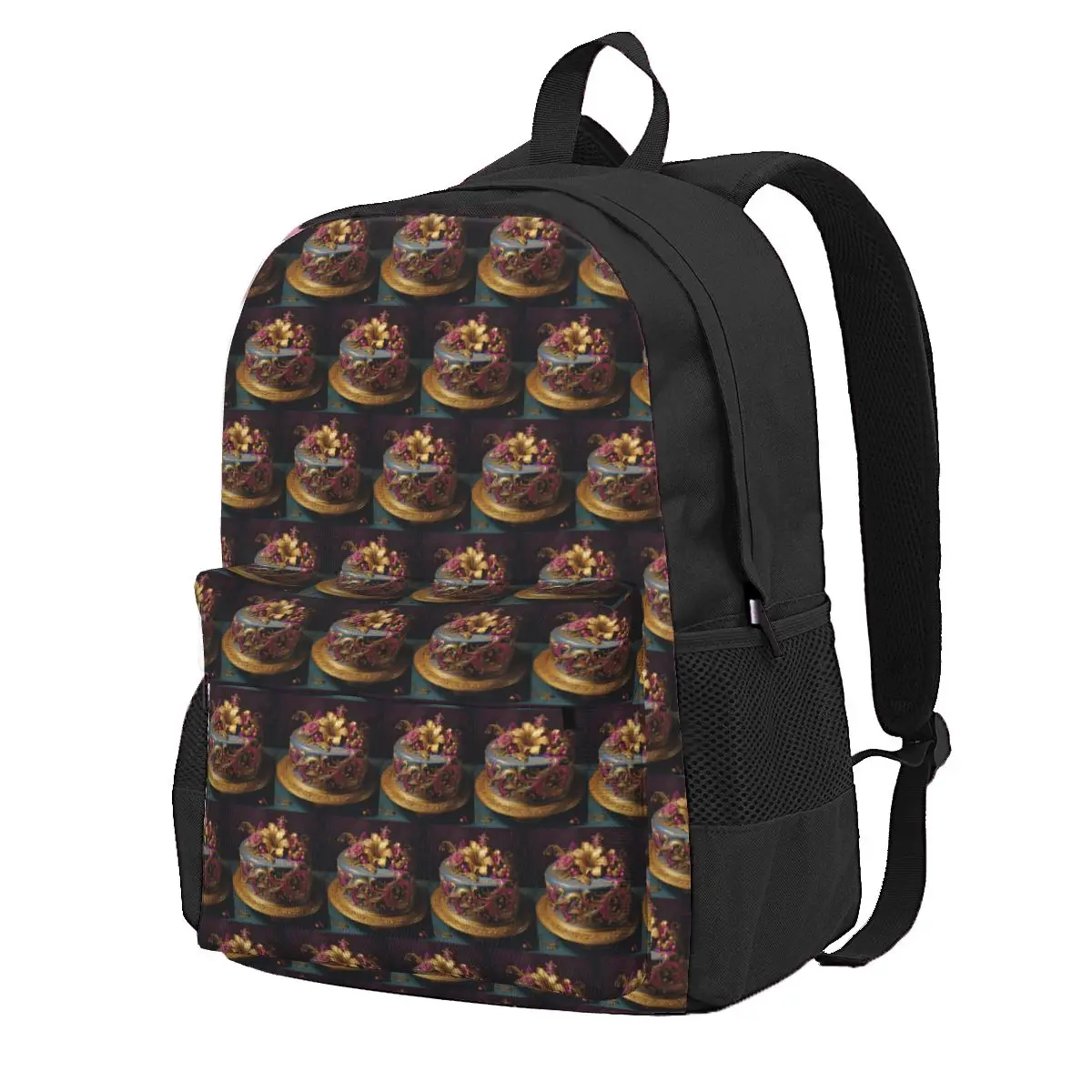 

Artful Delicious Wedding Cake Student Backpack School Bag Hiking Travel Daypack for Men Women Fashion Bookbag Shoulder Bags