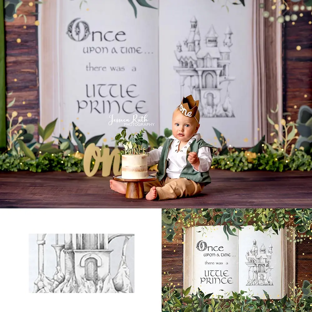 

Little Prince Photography Backdrop Kids Baby Cake Smash Photography Props Child Girls Adult Birthday Studio Backgrounds