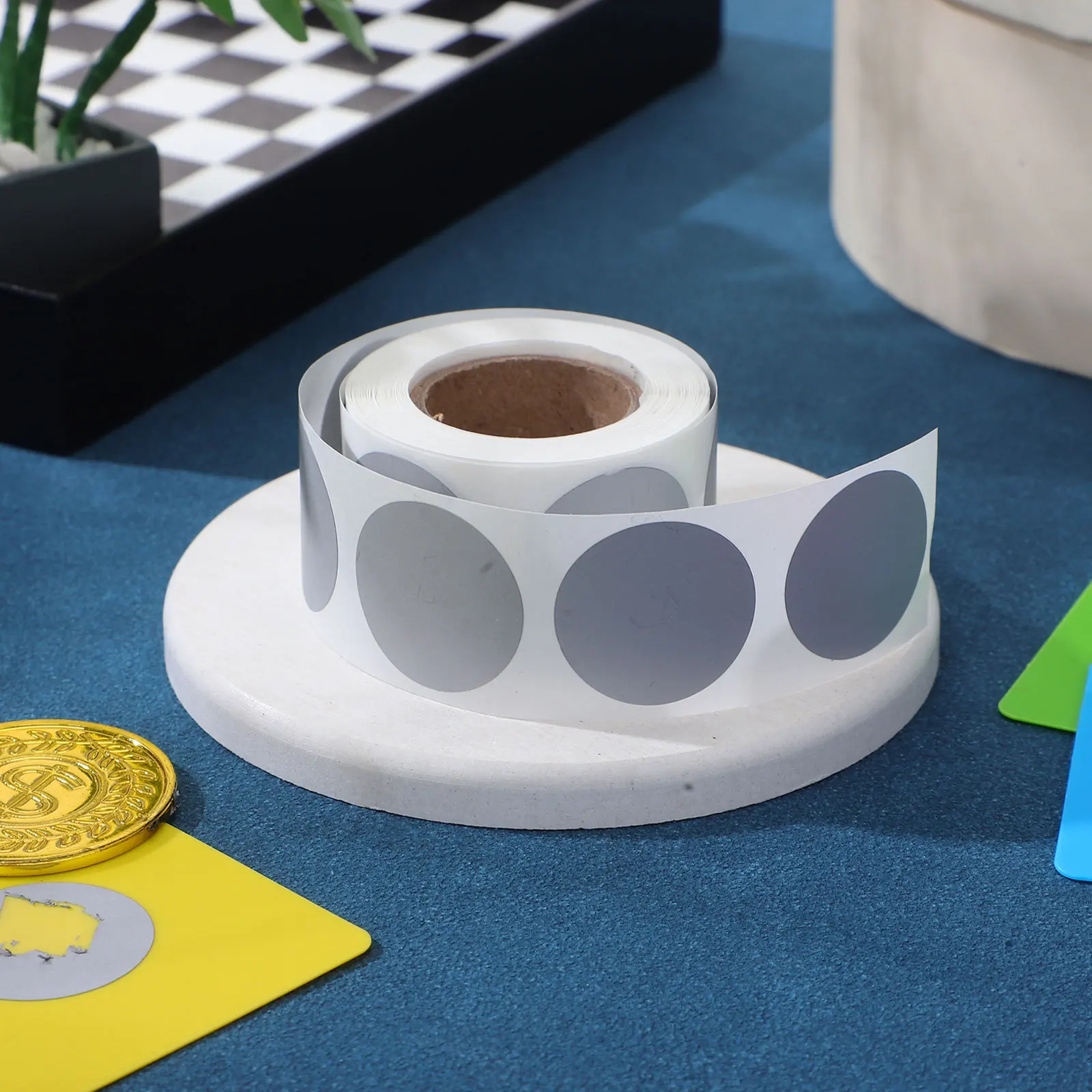 

300Pcs PVC Round Label Stickers Adhesive Easy Remove Gift Tags for Presents Party Decor Scrapbook DIY Crafts Label Sticker