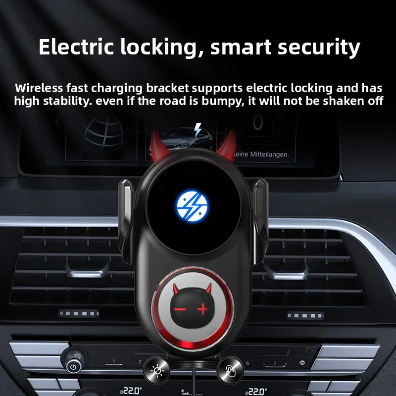 Car Wireless Charger Magnetic Automatic Infrared Induction Fast Charging For iPhone Xiaomi Samsung Car Mount Phone Holder