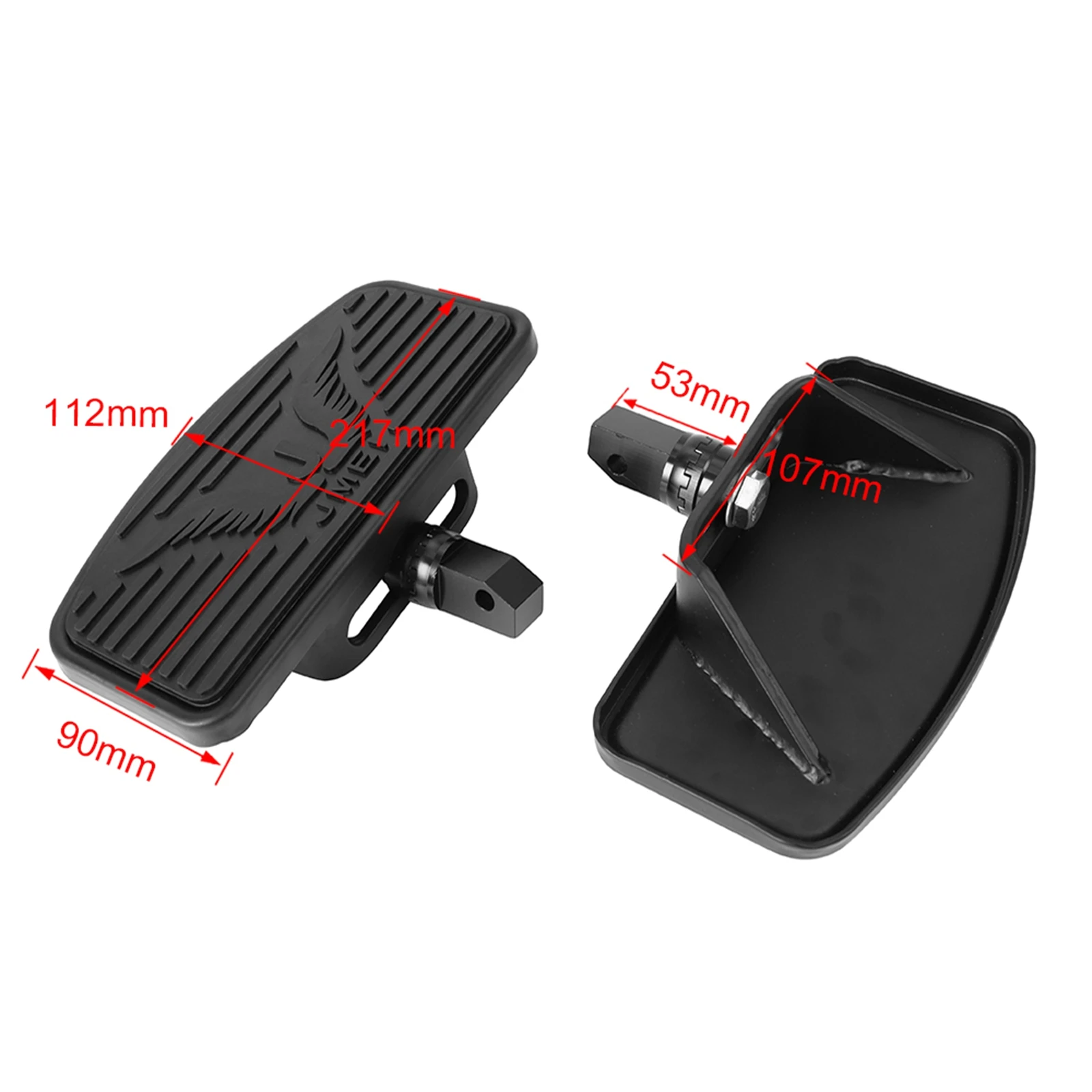 Motorcycle footrest pedal for Honda VTX1300 VTX1800 SHADOW VT750 2004 to 2012 for SUZUKI VL400 VL800 Motorbike Floorboards