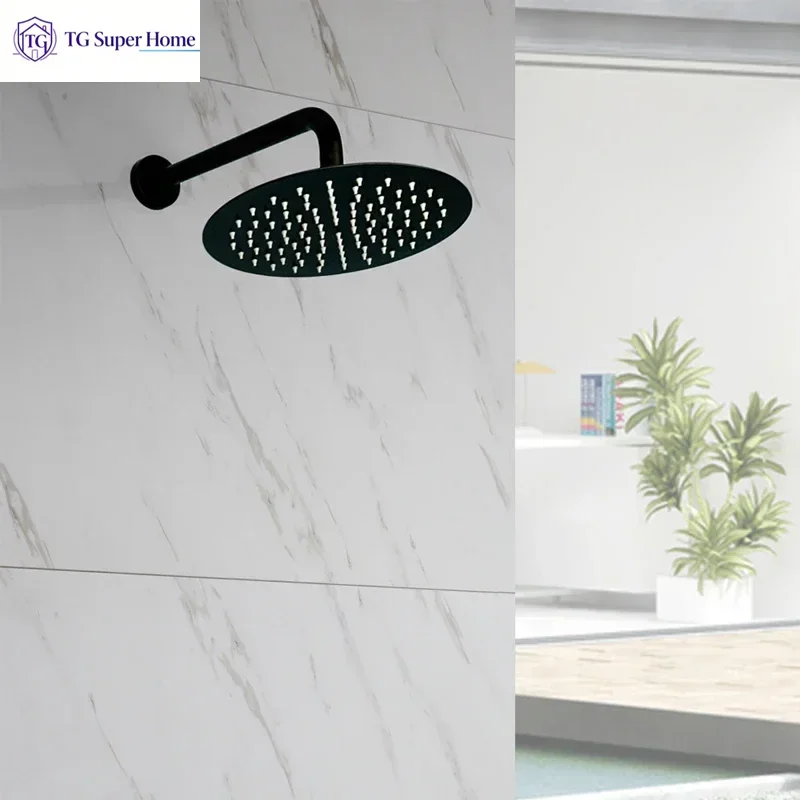20/30/40CM Stainless Steel Shower Head Extension Arm Top Ceiling Mounted Wall Mounted Tube Rainfall Shower Head Arm for Bathroom