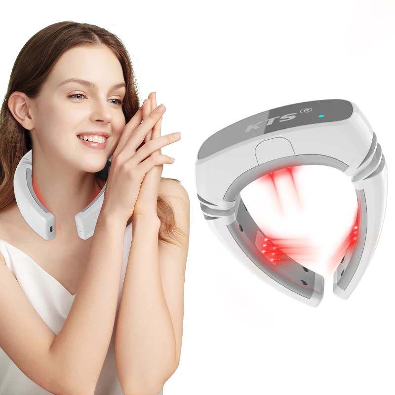 Neck Massager Wireless Neck Pain Relief Device Electric 650nm 808nm infrard Laser Therapy Equipment Cervical Neck Treatmen