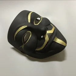 Movie Cosplay V for Vendetta Hacker Mask Anonymous Guy Fawkes Halloween Christmas Party Gift for Adult Kids Film Theme Mask