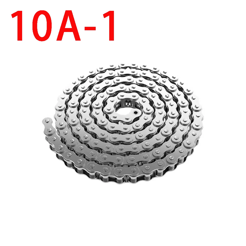 

304 Stainless Steel Short Pitch Roller Chain, Industrial Transmission Chain, 10A, 1.5 m