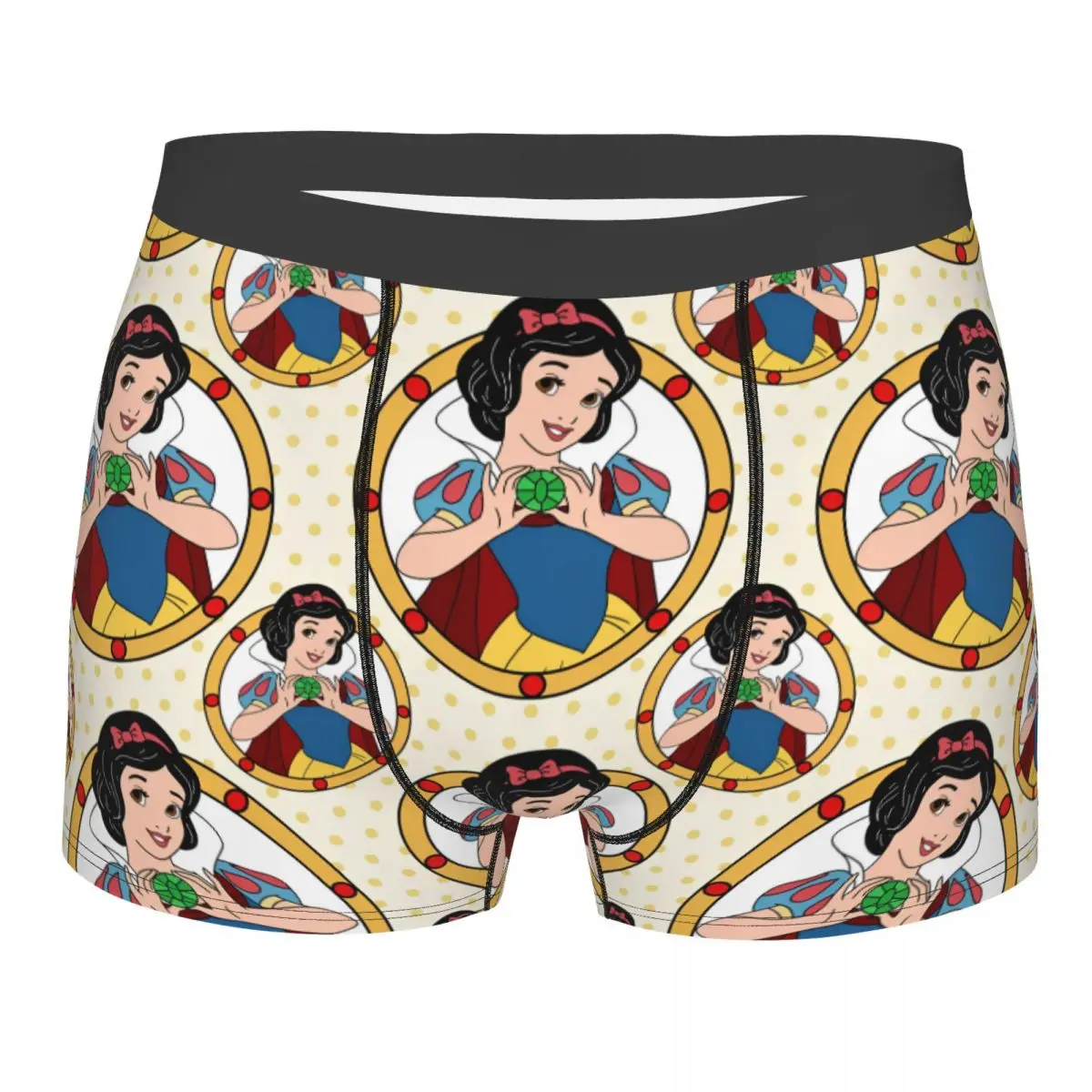 Man Snow White Kawaii Collection Underwear Princess Cartoon Humor Boxer Briefs Shorts Panties Homme Breathable Underpants S-XXL