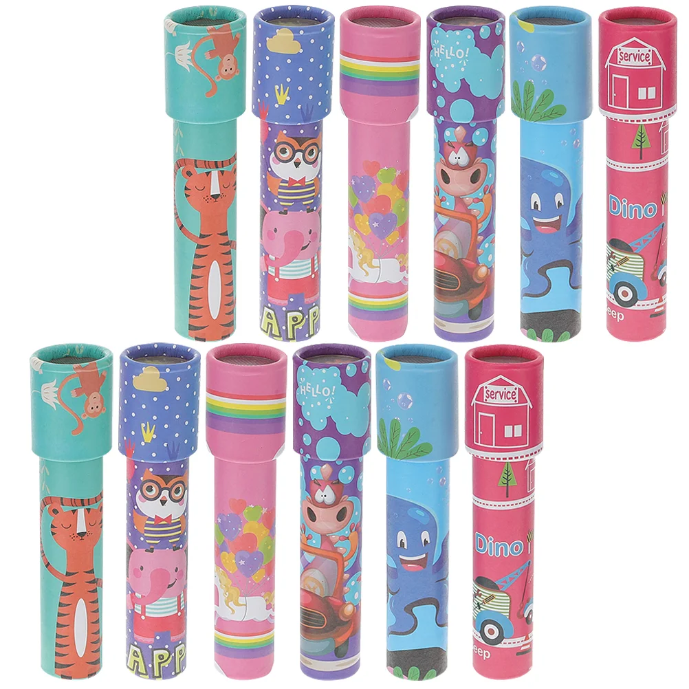 10 Pcs Kaleidoscope Retro Kaleidoscopes Kids Learning Toys Scientific for Puzzle Educational Paper Child