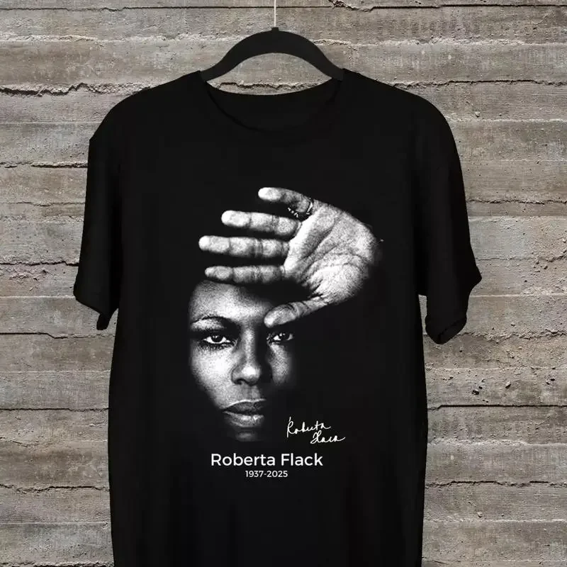 NEW Roberta Flack 1937 2025 Fan Black All Size T Shirt PP343 webp