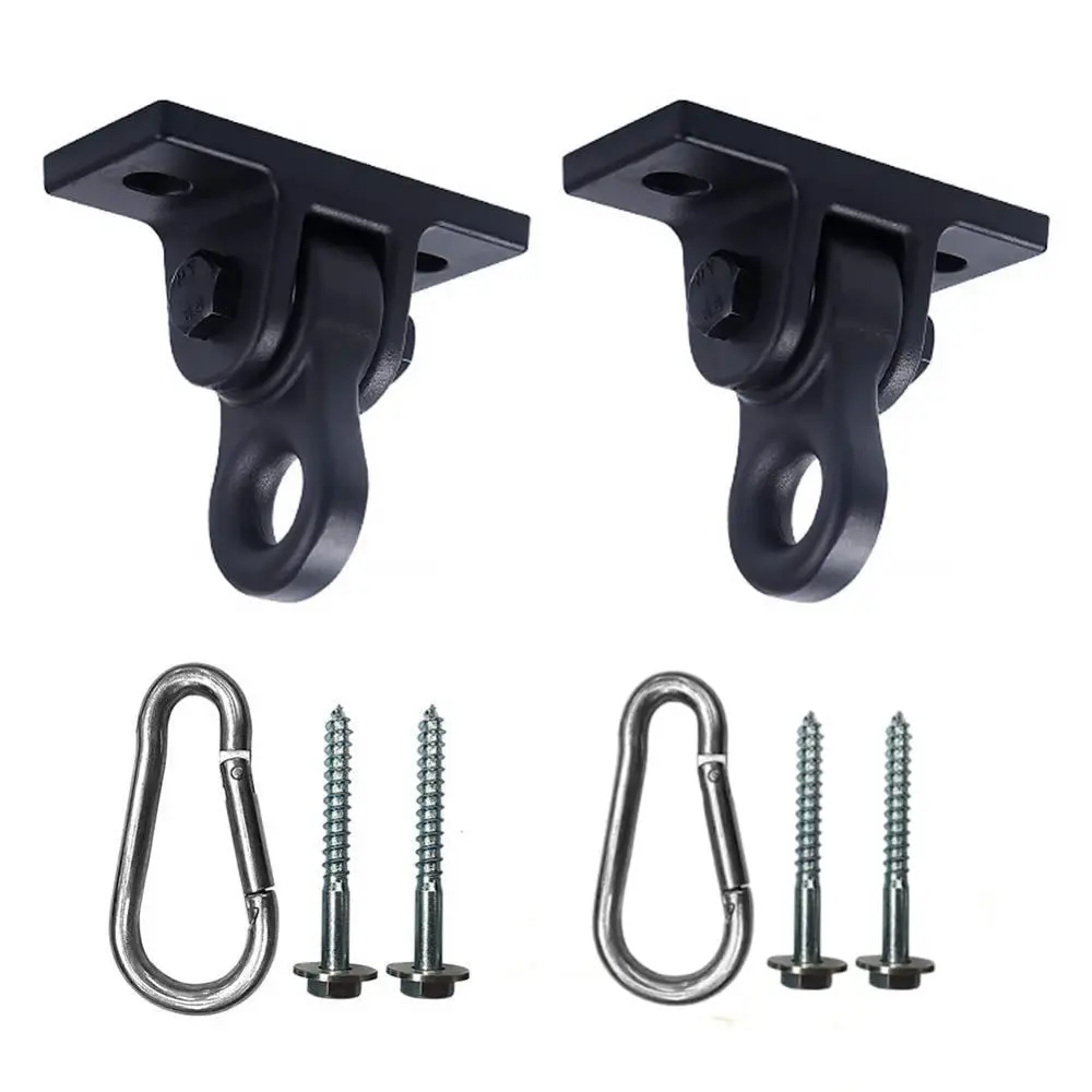 2 PCS Heavy-duty Swing Hanging Buckle Fixed Base Outdoor Park Courtyard Swing Chair Hook, Playground Porch Yoga Seat Hanger