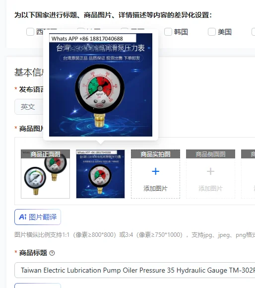 

Тайваньский электрический насос для смазки с гидравлическим манометром 35 бар TM-302FW-T4P/MFE-