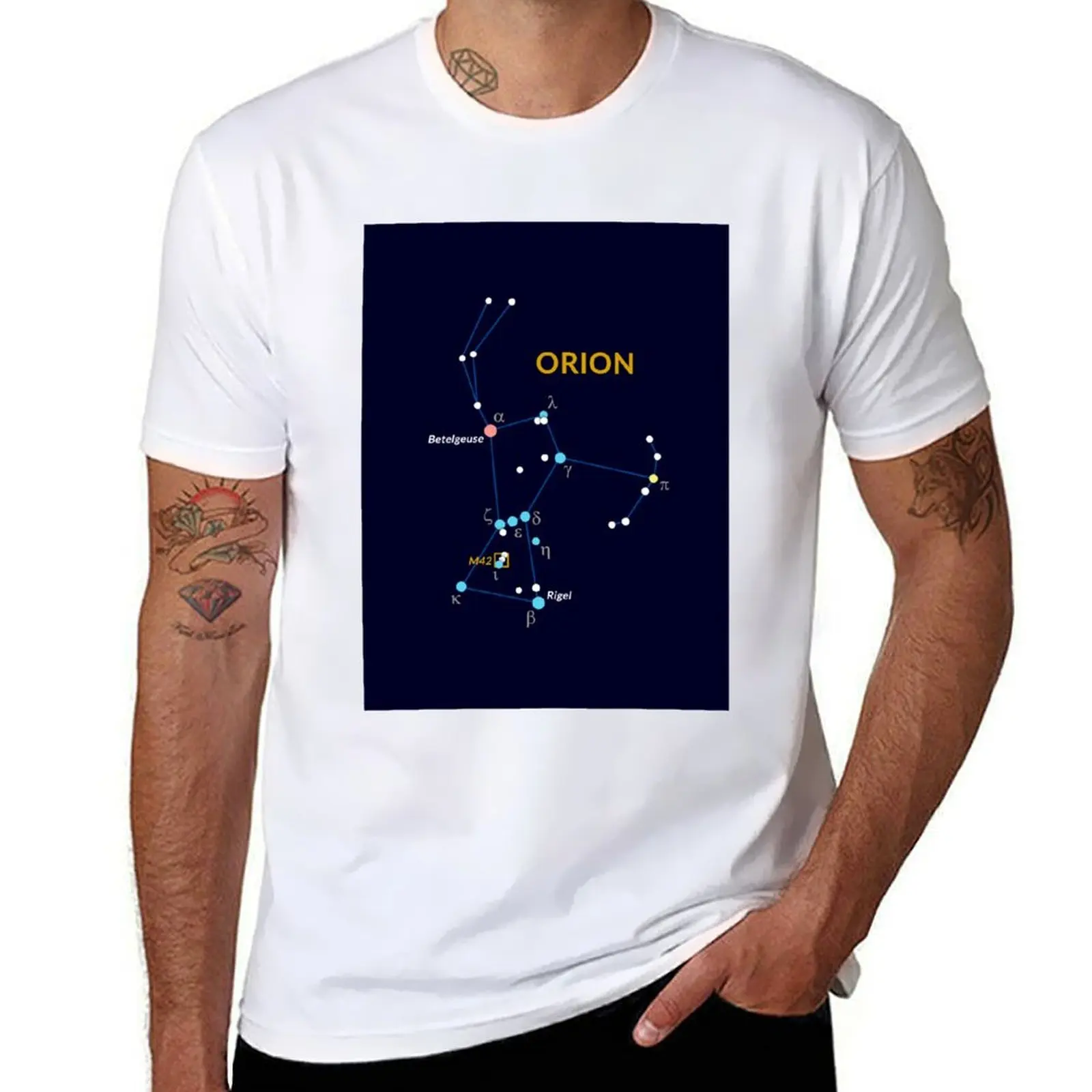 

Constellation of Orion T-Shirt man graphic t shirt t shirt man cotton T-Shirt