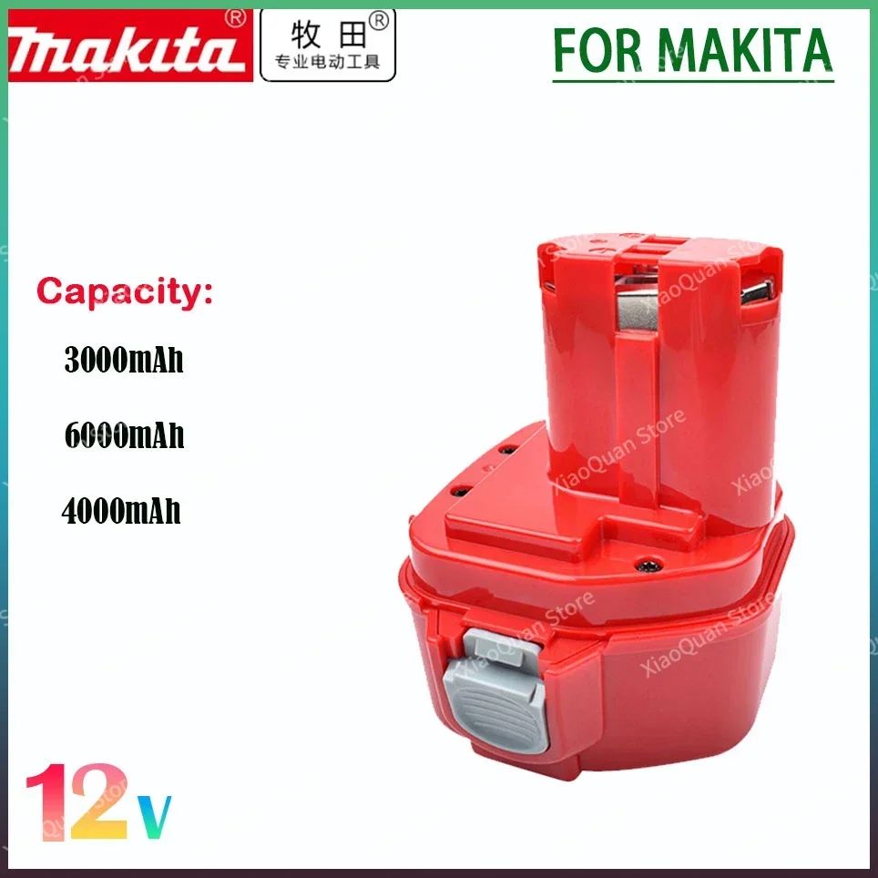 

12V 4000mAh For Makita PA12 Battery Ni-Mh 1200 1220 1201 1222 1233SA/B1235 192681-5 Cordless Tools Replacement Battery