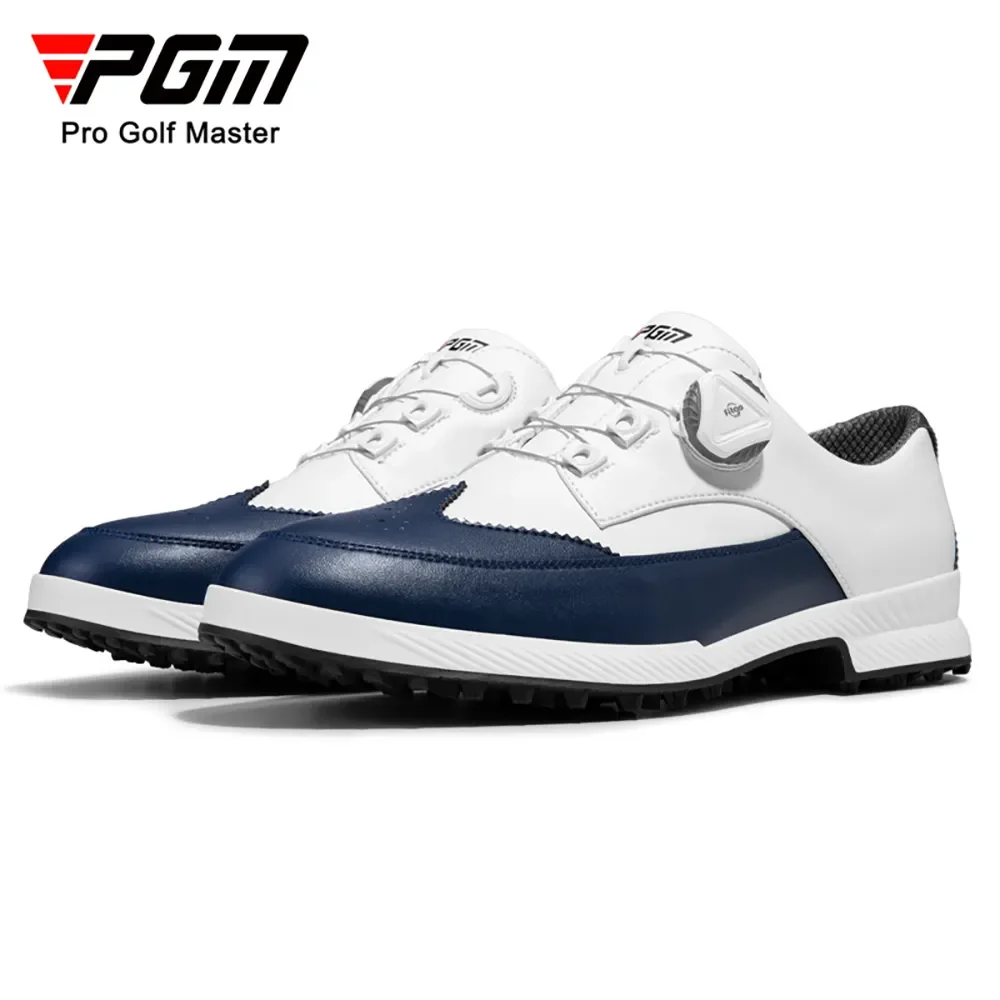 

PGM Men Golf Shoes Knob Shoelaces Anti-side Slip Waterproof Breathable Men's Sports Shoes Sneakers XZ257