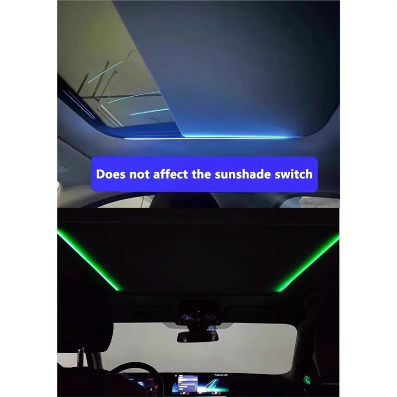 A02Q-Car Roof Panoramic Skylight Ambient Lights Refit LED Sunroof Light For BMW G20 G30 G01 G05 X3-X7 IX3 GT7 Series