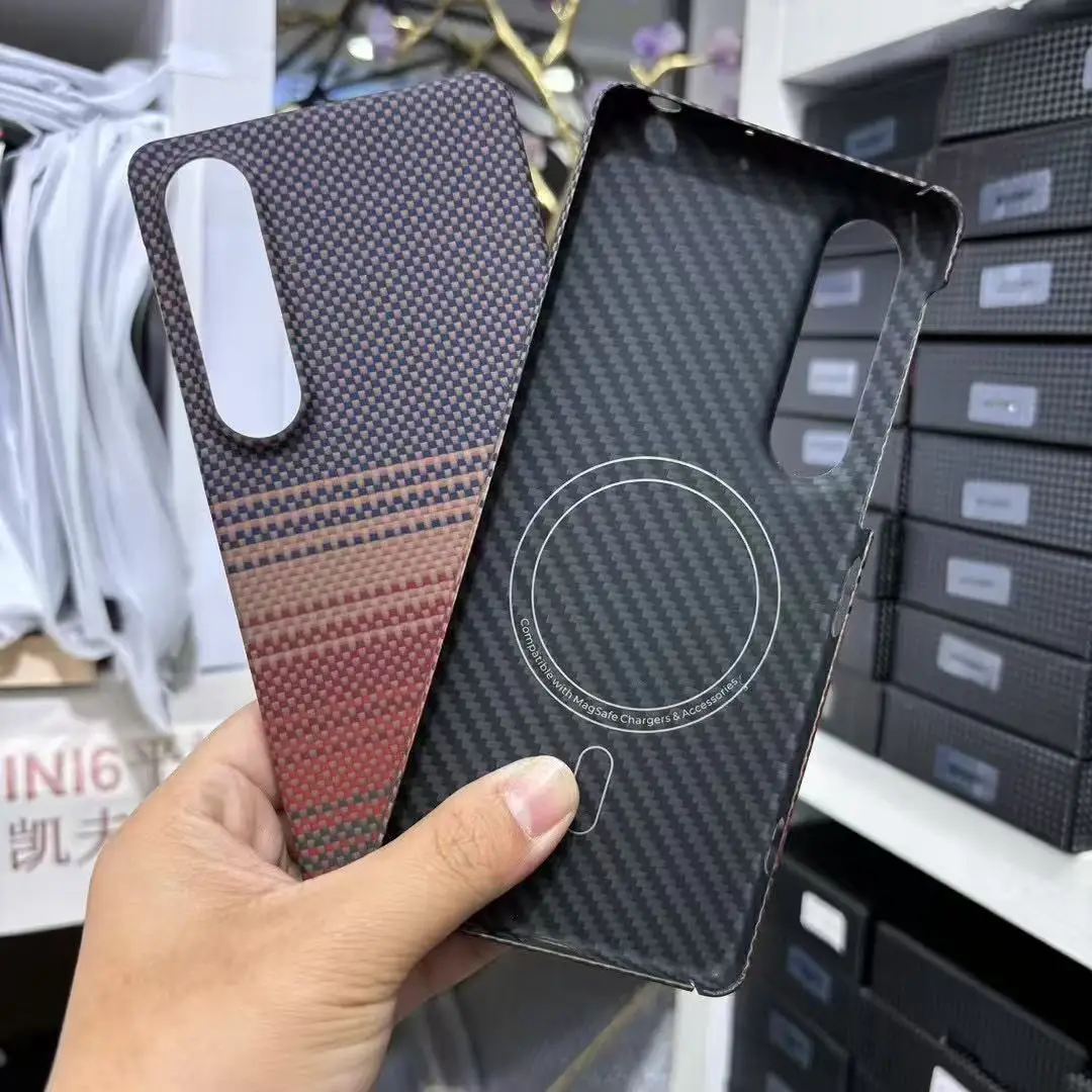 

Magnetic Aramid Fiber Phone Case for Sony Xperia 1 VII Magsafe Case Real Carbon Fiber Cover for Xperia 1 VII carbon Case