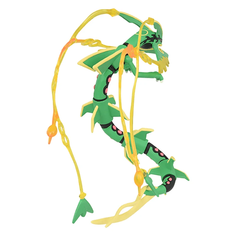 Takara tomy pokemon rayquaza modelo anime periférico dos desenhos animados brinquedos coleção de presente de aniversário das crianças ornamentos figuras da moda