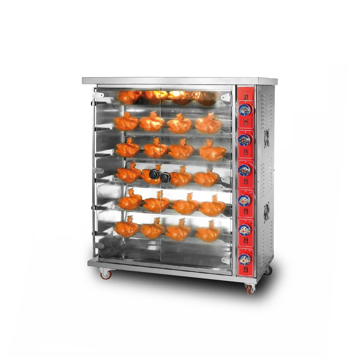 Supertise Rotisserie Grill Para Asar Pollos 3/6/9 Rods Gas Smoker Commercial Chicken Rotisserie