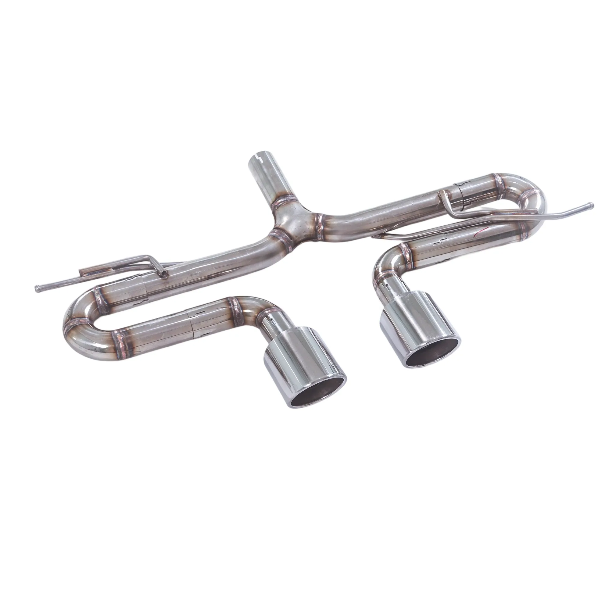 

[Custom product] Suitable for Volkswagen Golf 6 1.4T 1.6L tail in the middle of the double out accessories silver tip