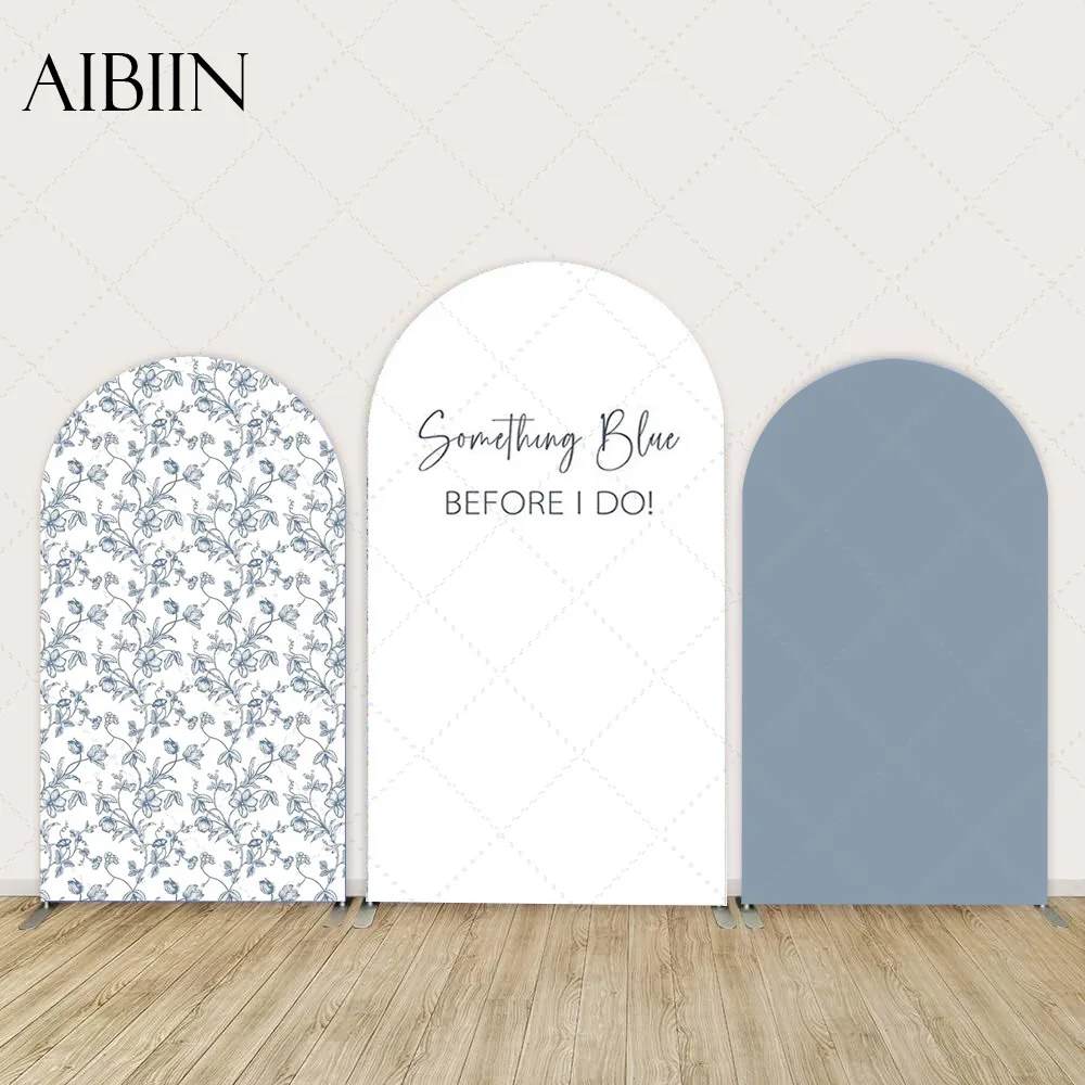 

Фон арки для свадебного душа, что-то-синий, прежде чем я делаю, арочный чехол из спандекса, цветочный цветок, синий декор для вечеринки